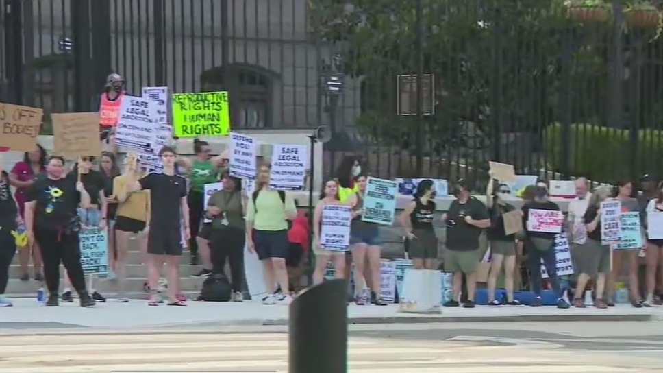 Protests in Georgia after Roe v. Wade overturned by Supreme Court